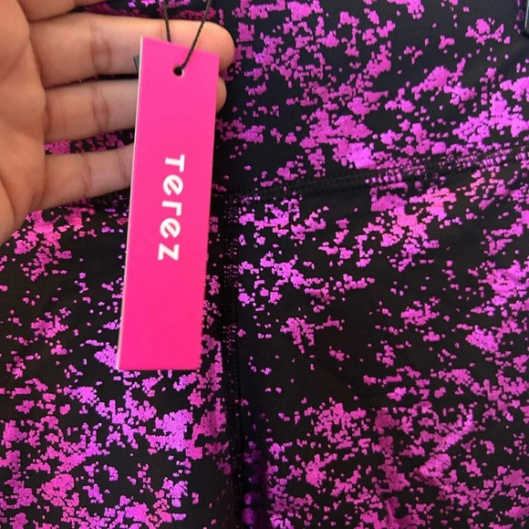 ! NWT Terez Balayage Foil Active Leggings - Picture 5 of 5